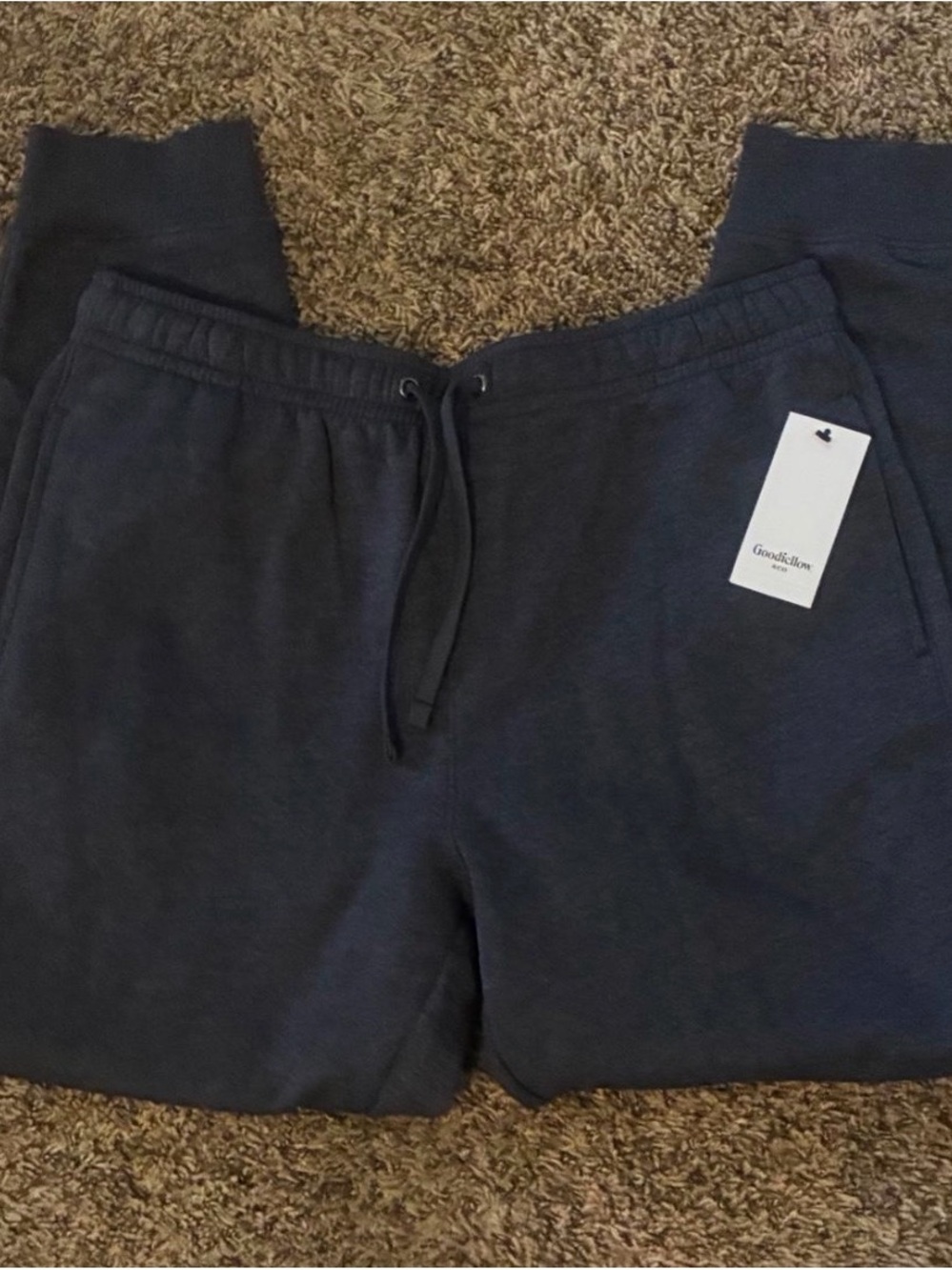 Goodfellow & Co Navy Fleece sweats with Elastic Waist